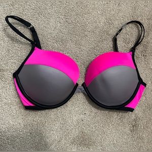 Victoria’s Secret Very Sexy Push-Up Bra 34DD Pink, Grey, & Black NWT